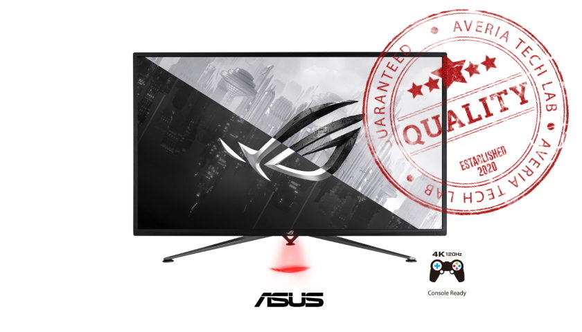 Herní monitor ASUS ROG Strix XG43UQ AVERIA TECHLAB 5 STAR