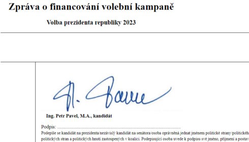 Zprávu o financování kampaně v prezidentských volbách neodevzdalo 13 z 31 osob