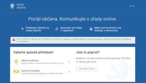 Rejstřík trestů nebude několik dní dostupný