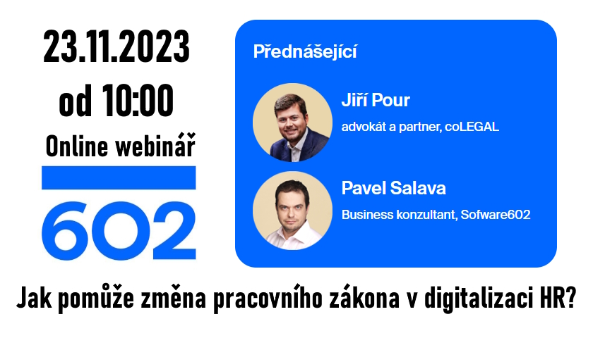 602 Webinář Jak pomůže změna pracovního zákona v digitalizaci HR new