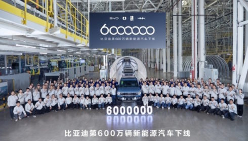 BYD už vyrobil šest milionů dobíjecích vozů