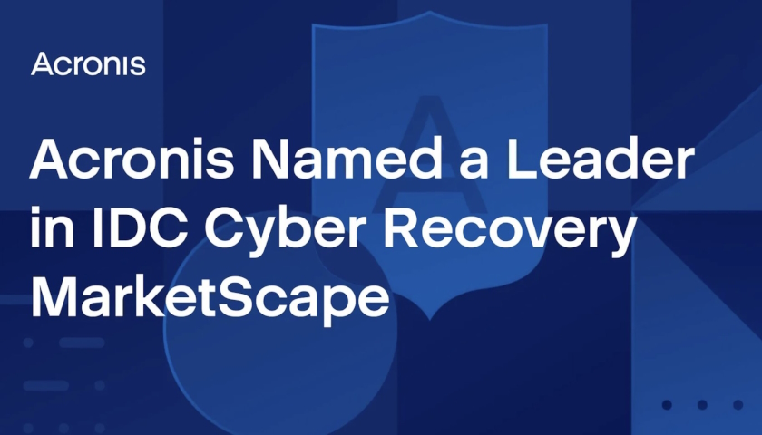 Acronis lídrem v průzkumu IDC MarketScape