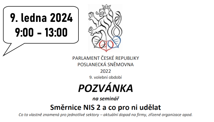 seminář Směrnice NIS 2 a co pro ni udělat