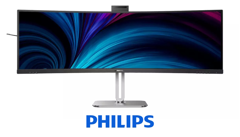 Zakřivený monitor Philips 49B2U6900CH s webkamerou