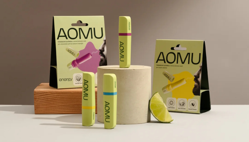 AOMU Inhalační tyčinky se silou 100% esenciálních olejů