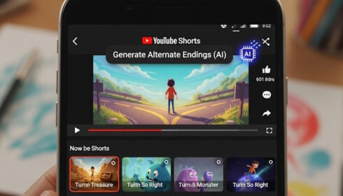 YouTube umožňuje uživatelům generovat alternativní konce Shorts pomocí AI